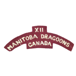 12 Manitoba Dragoons –  Shoulder Flash
