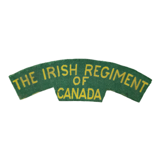 Irish Regiment Of Canada – Printed Shoulder Title