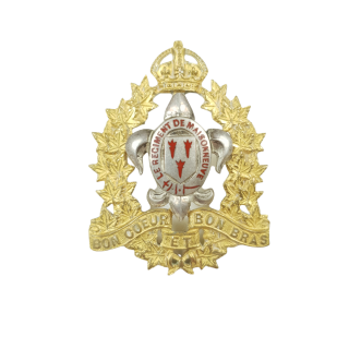 Le Regiment De Maisonneuve – Officier’s Cap Badge – J.R. Gaunt