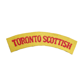 Toronto Scottish Regiment – Embroidered Shoulder Title