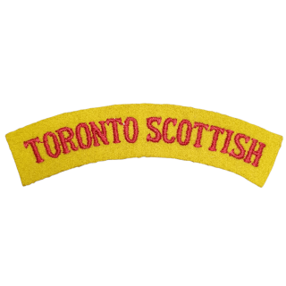 Toronto Scottish Regiment – Embroidered Shoulder Title