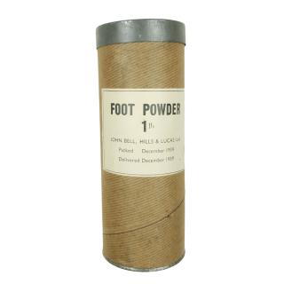 WW2 British Foot Powder Container – Unissued And Full
