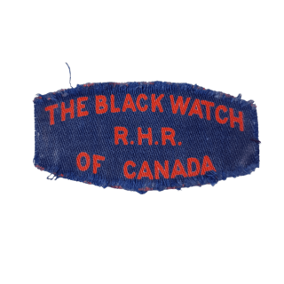 Black Watch Of Canada – Printed Shoulder Title