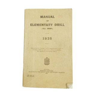 Manual Of Elementary Drill (all Arms) – Printed 1941