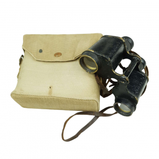 British Binocular With Carrying Case