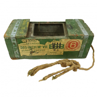 Wooden Ammunition Box – 303 Cartidges Bundle Packet 1940