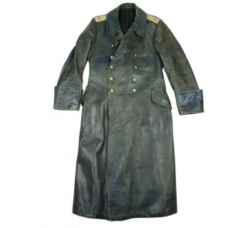 Luftwaffe Leather ‘Oberleutnant’ Greatcoat