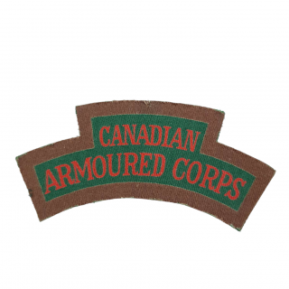 Canadian Armoured Corps – Printed Shoulder Title