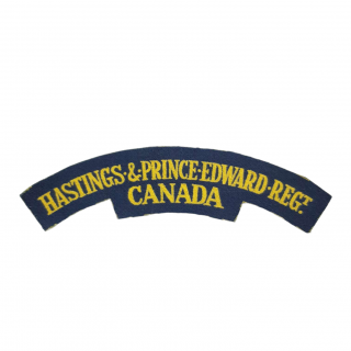 Hastings & Prince Edward Regt. – Printed Shoulder Title