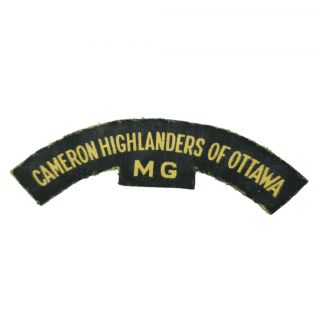 Cameron Highlanders Of Ottawa – Printed Shoulder Title