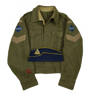 RCCS 2nd Corps – Battle Dress And Coloured FS Cap