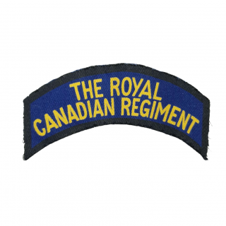 Royal Canadian Regiment – Printed Shoulder Title