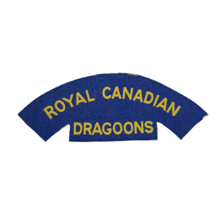 Royal Canadian Dragoons – Printed Shoulder Title