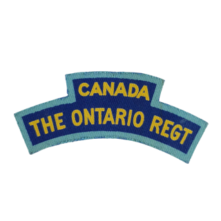 The Ontario Regiment – Printed Shoulder Title
