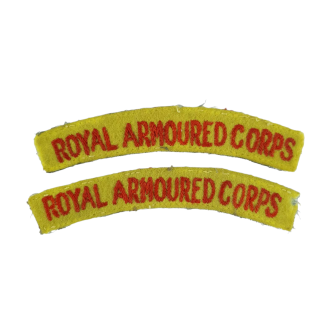 Royal Armoured Corps – Embroidered Shoulder Titles