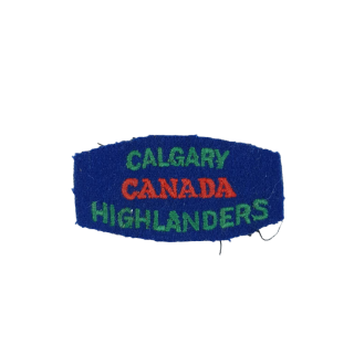Calgary Highlanders Of Canada – Shoulder Title