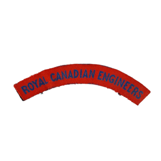 Royal Canadian Engineers (RCE) – Printed Shoulder Title