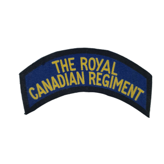 Royal Canadian Regiment – Printed Shoulder Title