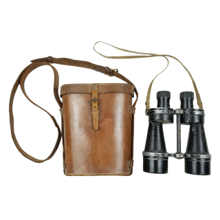 British Binoculars 7×50 With Carrying Case – Dated 1940