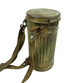 Camouflaged Canister With Gasmask