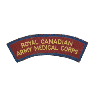 RCAMC Printed Shoulder Title