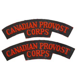 Canadian Provost Corps – Printed Shoulder Titles