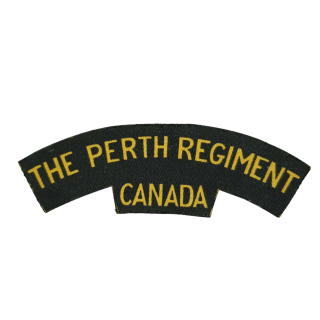 Perth Regiment – Printed Shoulder Title