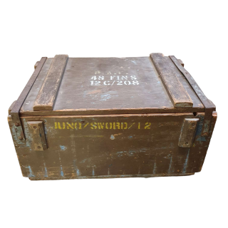 RARE ‘JUNO/SWORD’ Wooden Ammunition Box 1943