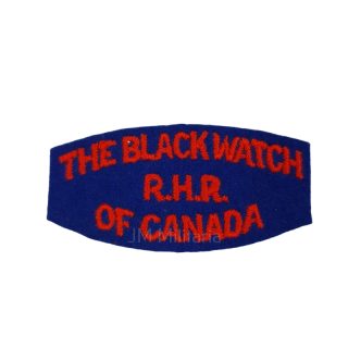 Black Watch (RHR) Of Canada Of Canada – Embroidered Shoulder Title