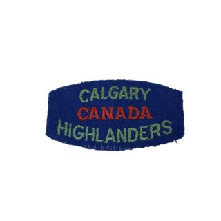 Calgary Highlanders Of Canada – Embroidered Shoulder Title